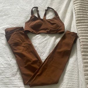 Lululemon copper brown set size 4